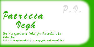 patricia vegh business card